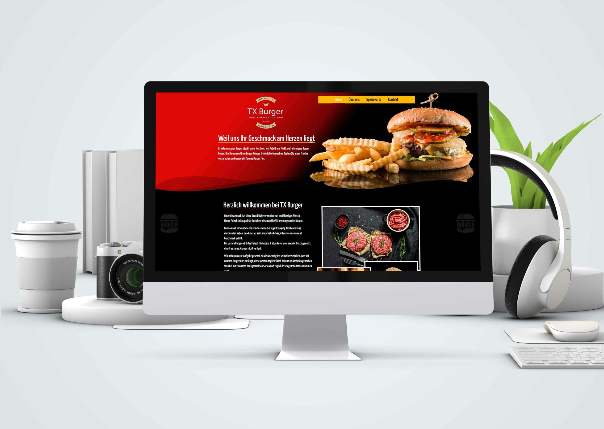 burger restaurant Elemwebdesign Arbeit