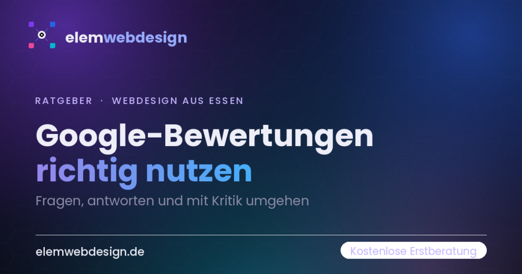 Titelbild des Ratgebers: Google-Bewertungen