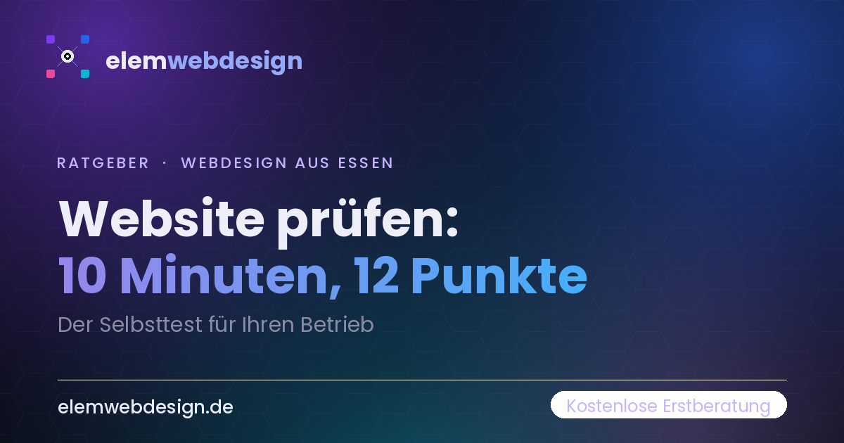 Titelbild des Ratgebers: Website prüfen